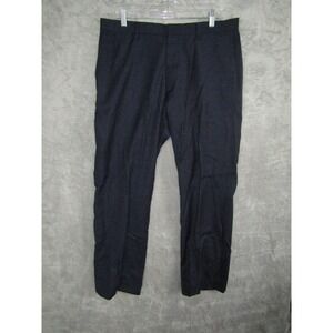 Banana Republic Tailored Slim Fit Dress Pants Mens 34x32 Navy Wool Blend